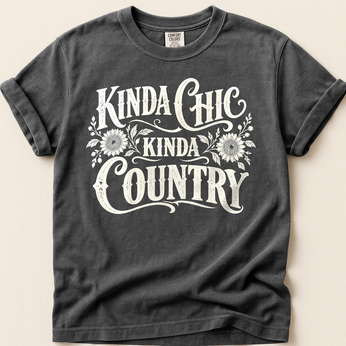 Kinda Chic, Kinda Country T-shirt on Pepper