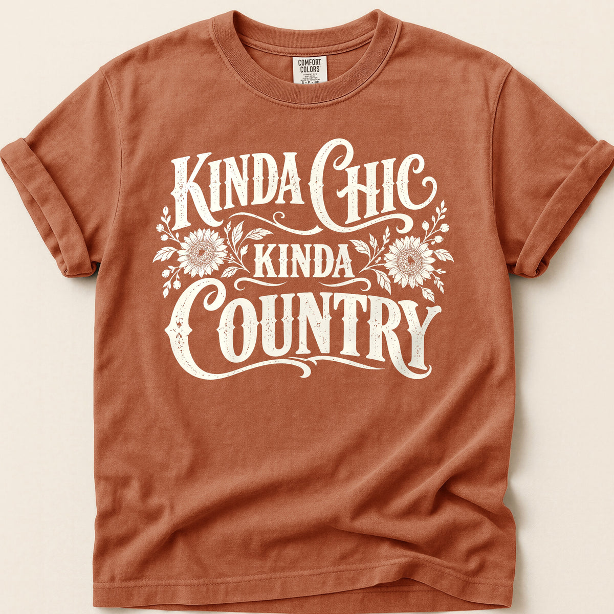 Kinda Chic, Kinda Country T-shirt on Yam