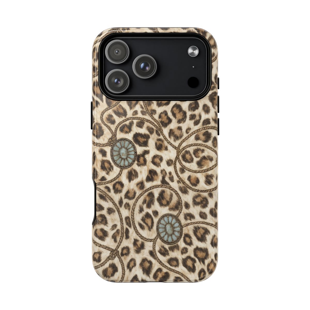 Leopard Rope Conchos Magnetic Case - iPhone 18 Pro Max