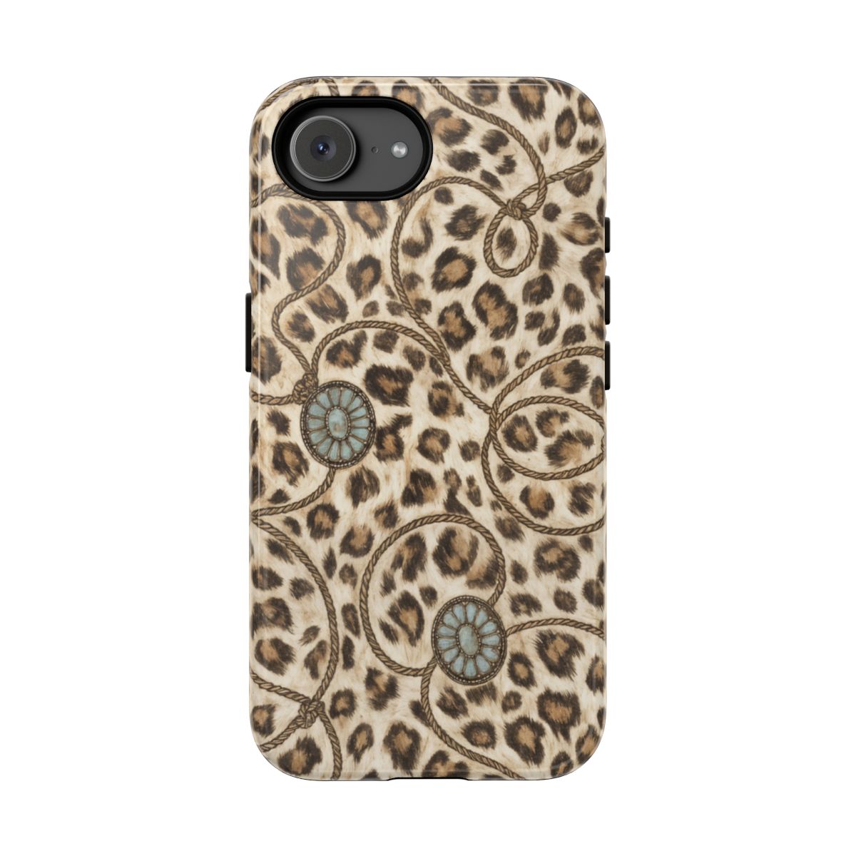 Leopard Rope Conchos Tough Case - iPhone 17e