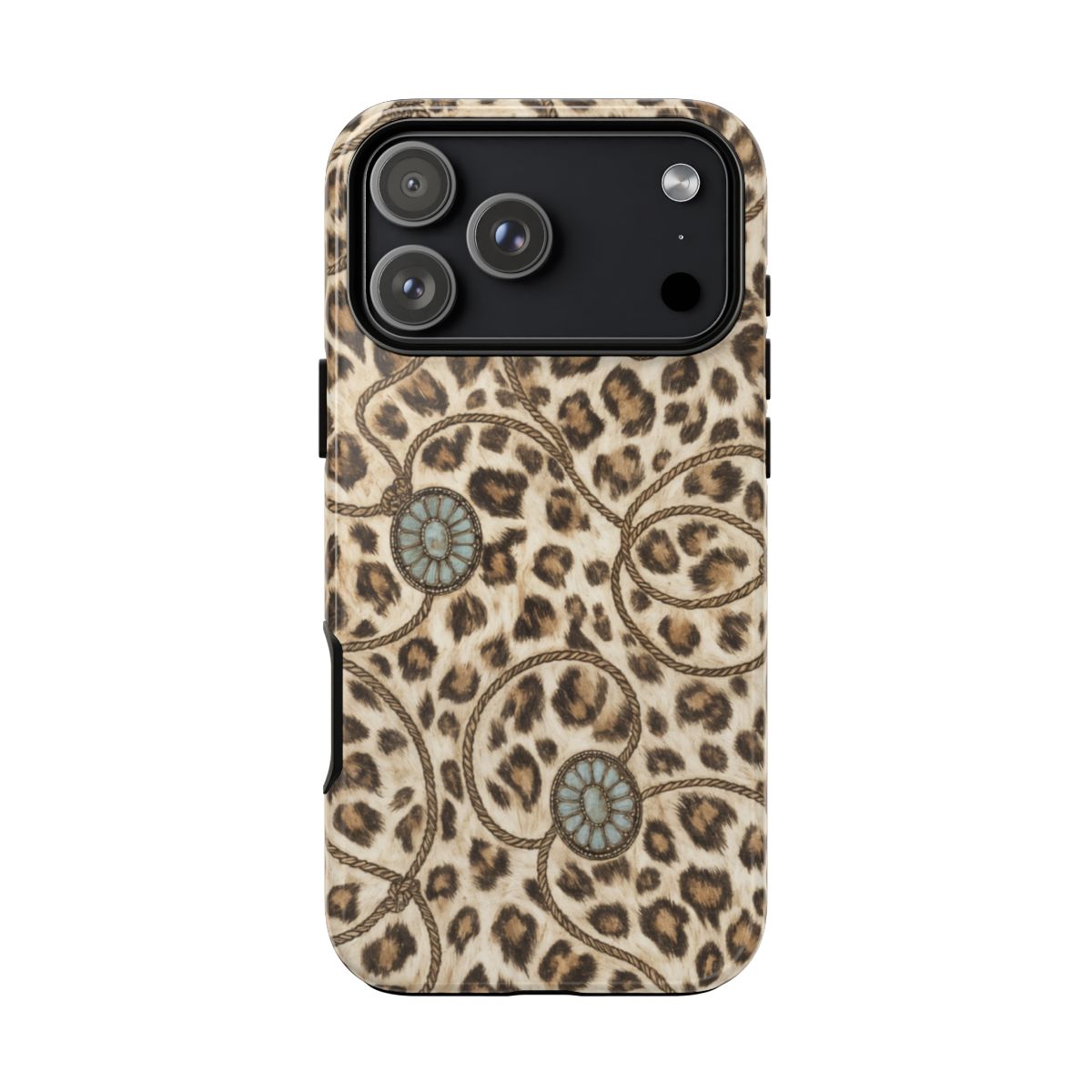 Leopard Rope Conchos Tough Case - iPhone 18 Pro Max