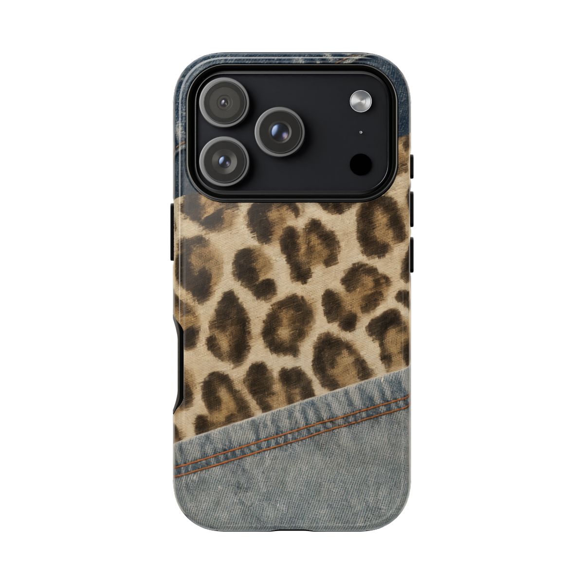 Leopard Stitch Tough Case - iPhone 18 Pro