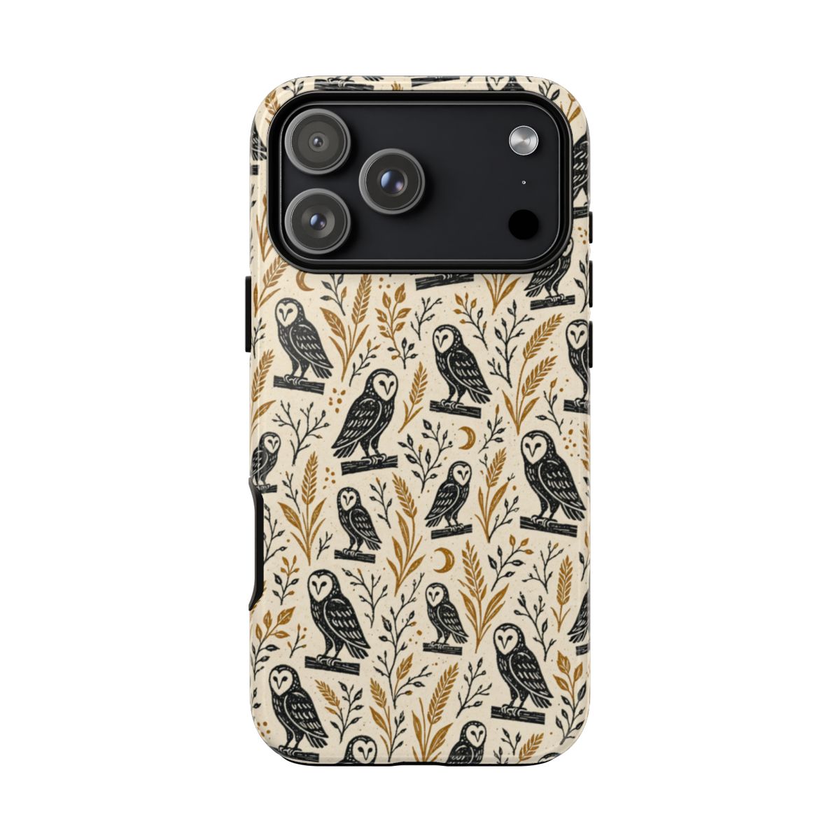 Linocut Barn Owls Tough Case - iPhone 18 Pro Max
