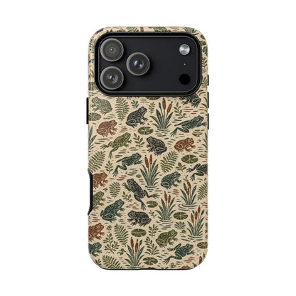 Linocut Frog Pond Tough Case - iPhone 18 Pro Max