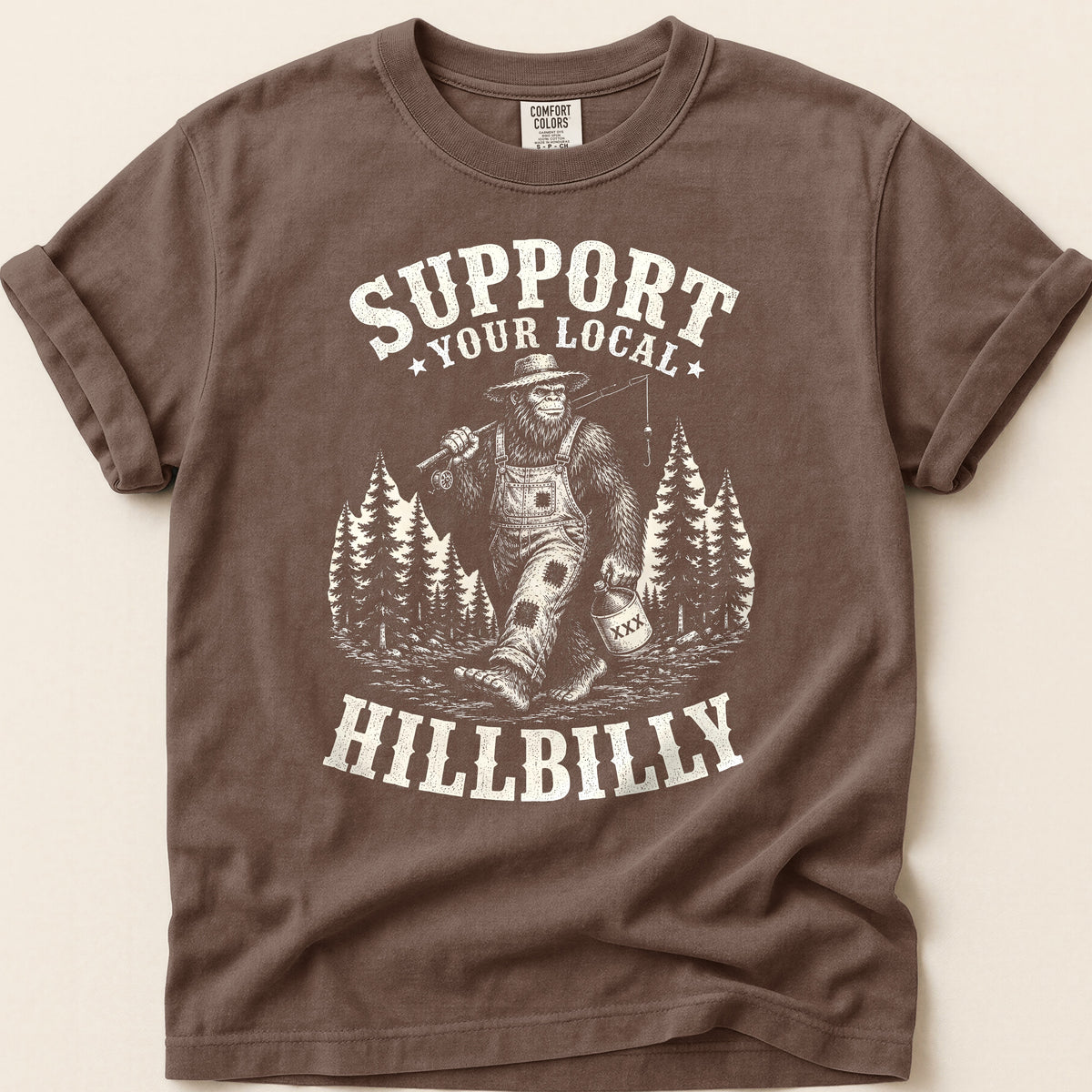 Local Hillbilly T-shirt on Espresso