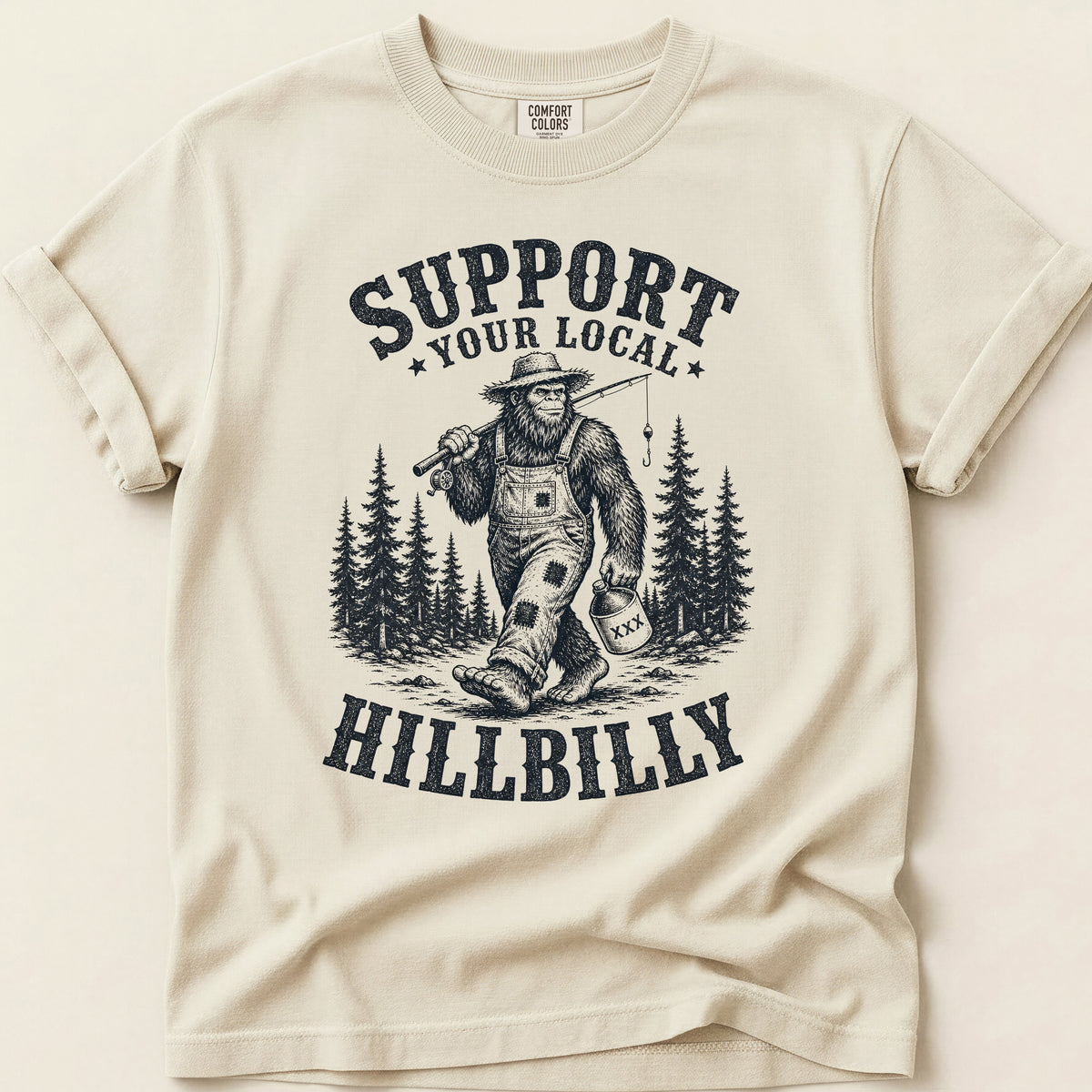 Local Hillbilly T-shirt on Ivory