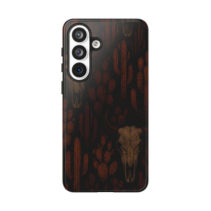 Midnight Cactus Bull Skull Tough Case