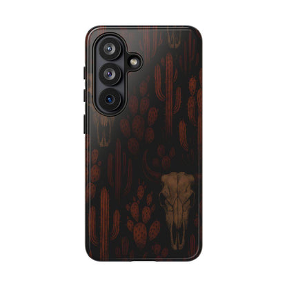 Midnight Cactus Bull Skull Tough Case