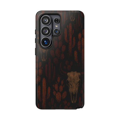 Midnight Cactus Bull Skull Tough Case