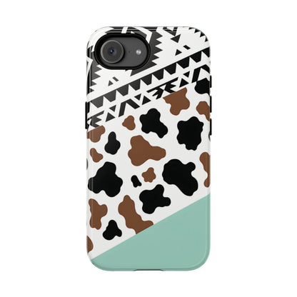 Mint Aztec Cowhide Tough Case - iPhone 16e