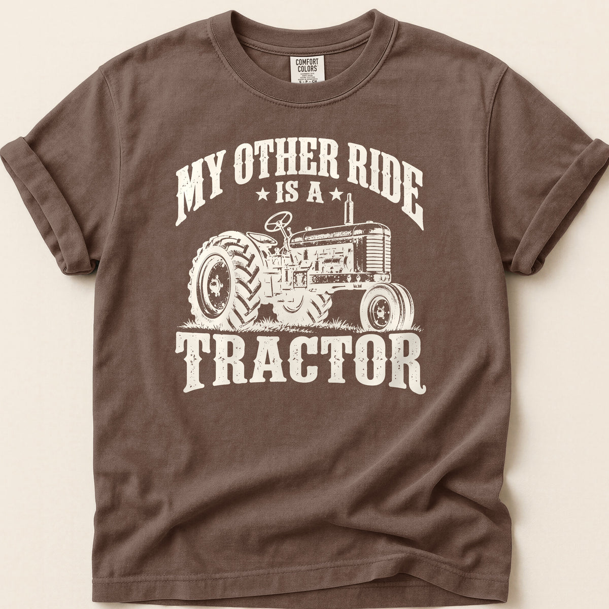 My Other Ride Is A Tractor T-shirt on Espresso