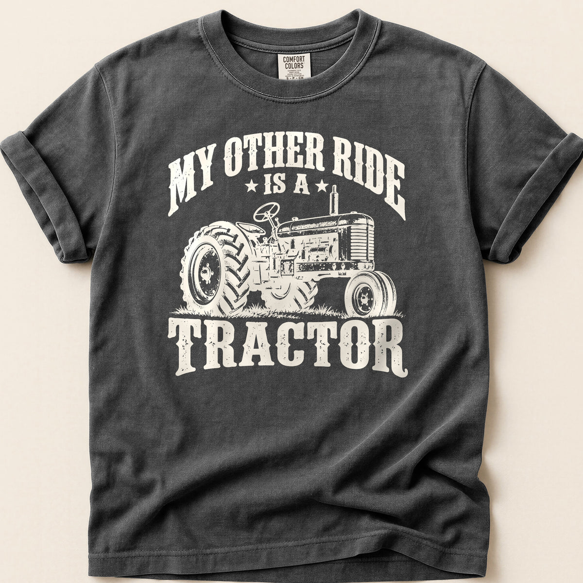 My Other Ride Is A Tractor T-shirt on Pepper