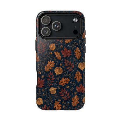 Navy Oak Leaf Magnetic Case - iPhone 18 Pro Max
