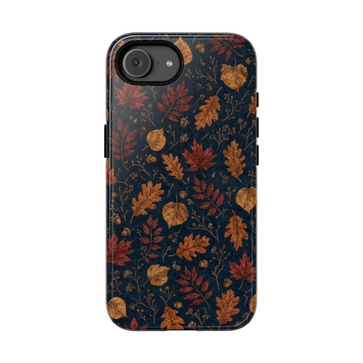 Navy Oak Leaf Tough Case - iPhone 16e