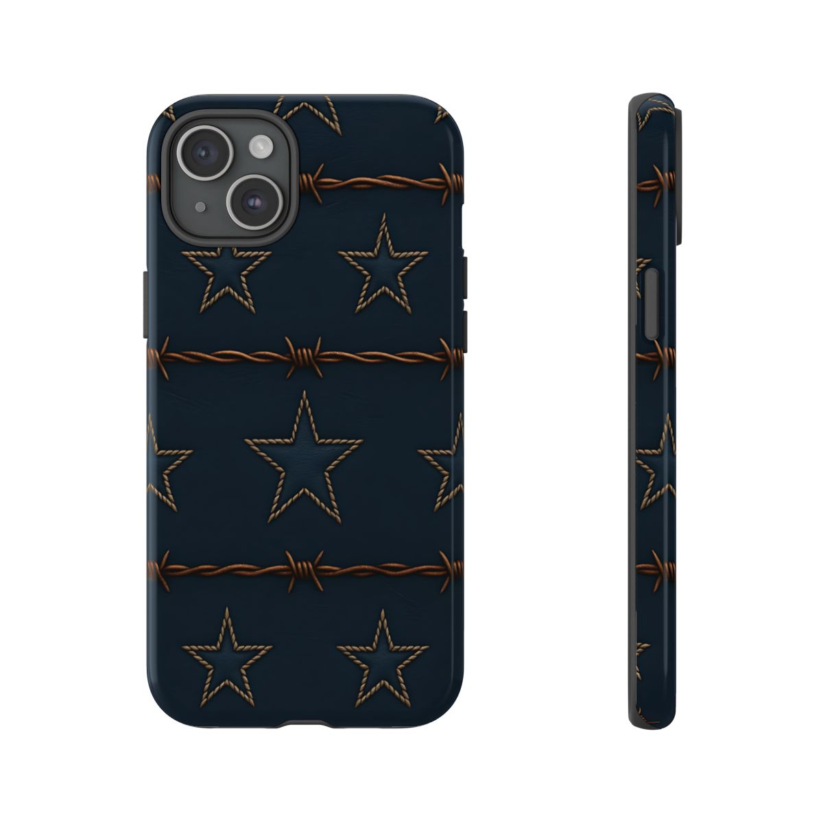 Navy Stars + Barbed Wire Tough Case