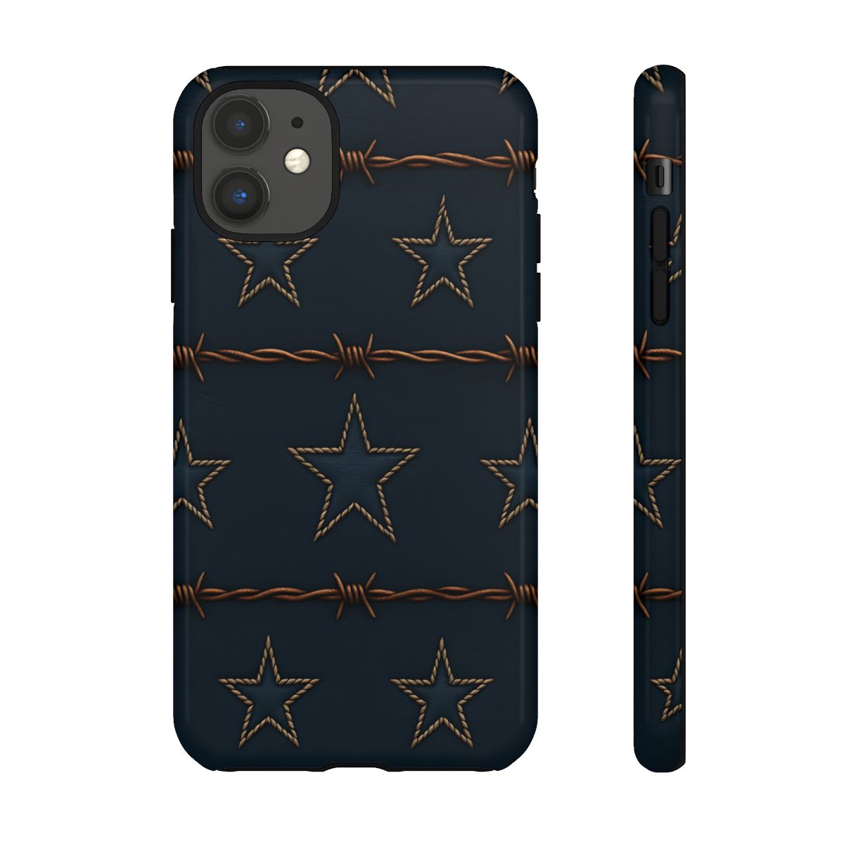 Navy Stars + Barbed Wire Tough Case