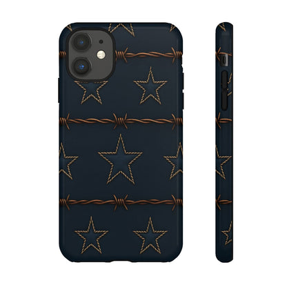 Navy Stars + Barbed Wire Tough Case