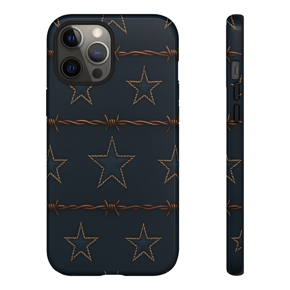 Navy Stars + Barbed Wire Tough Case
