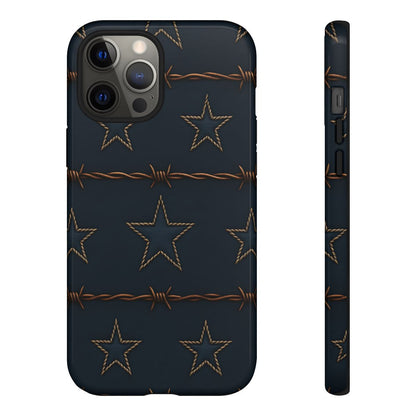 Navy Stars + Barbed Wire Tough Case