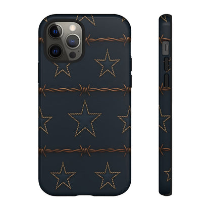 Navy Stars + Barbed Wire Tough Case