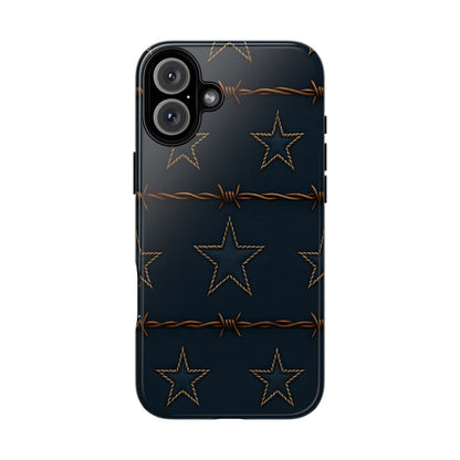 Navy Stars + Barbed Wire Tough Case