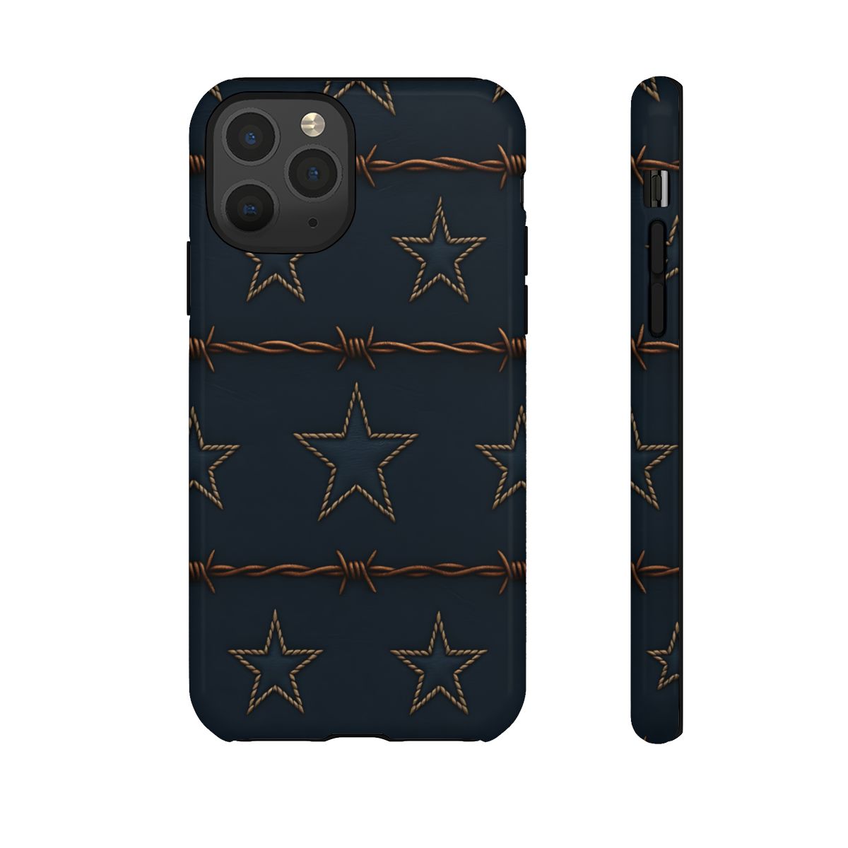Navy Stars + Barbed Wire Tough Case