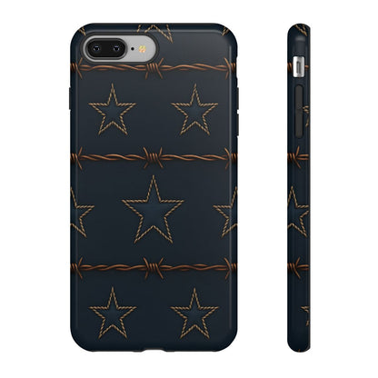 Navy Stars + Barbed Wire Tough Case