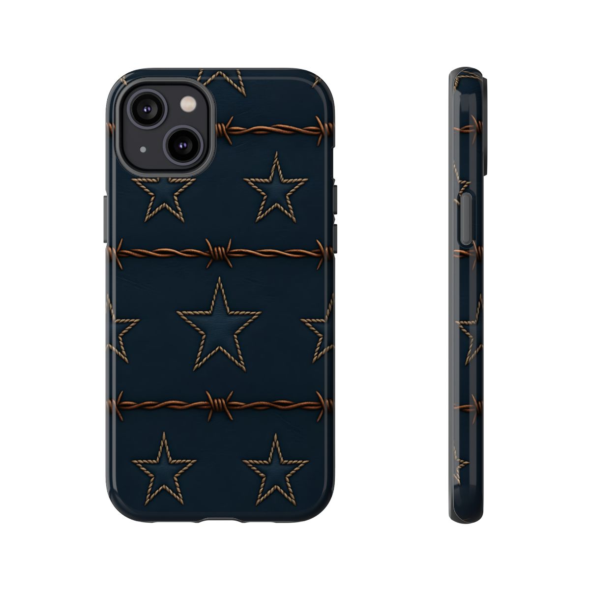 Navy Stars + Barbed Wire Tough Case