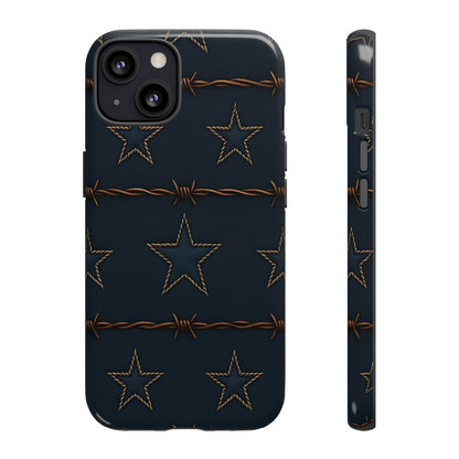 Navy Stars + Barbed Wire Tough Case