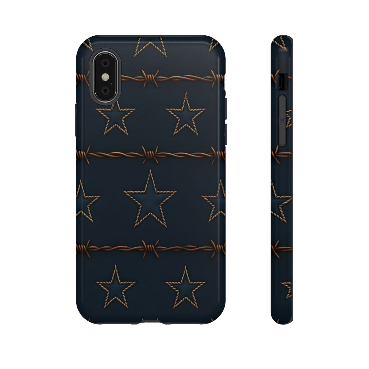 Navy Stars + Barbed Wire Tough Case