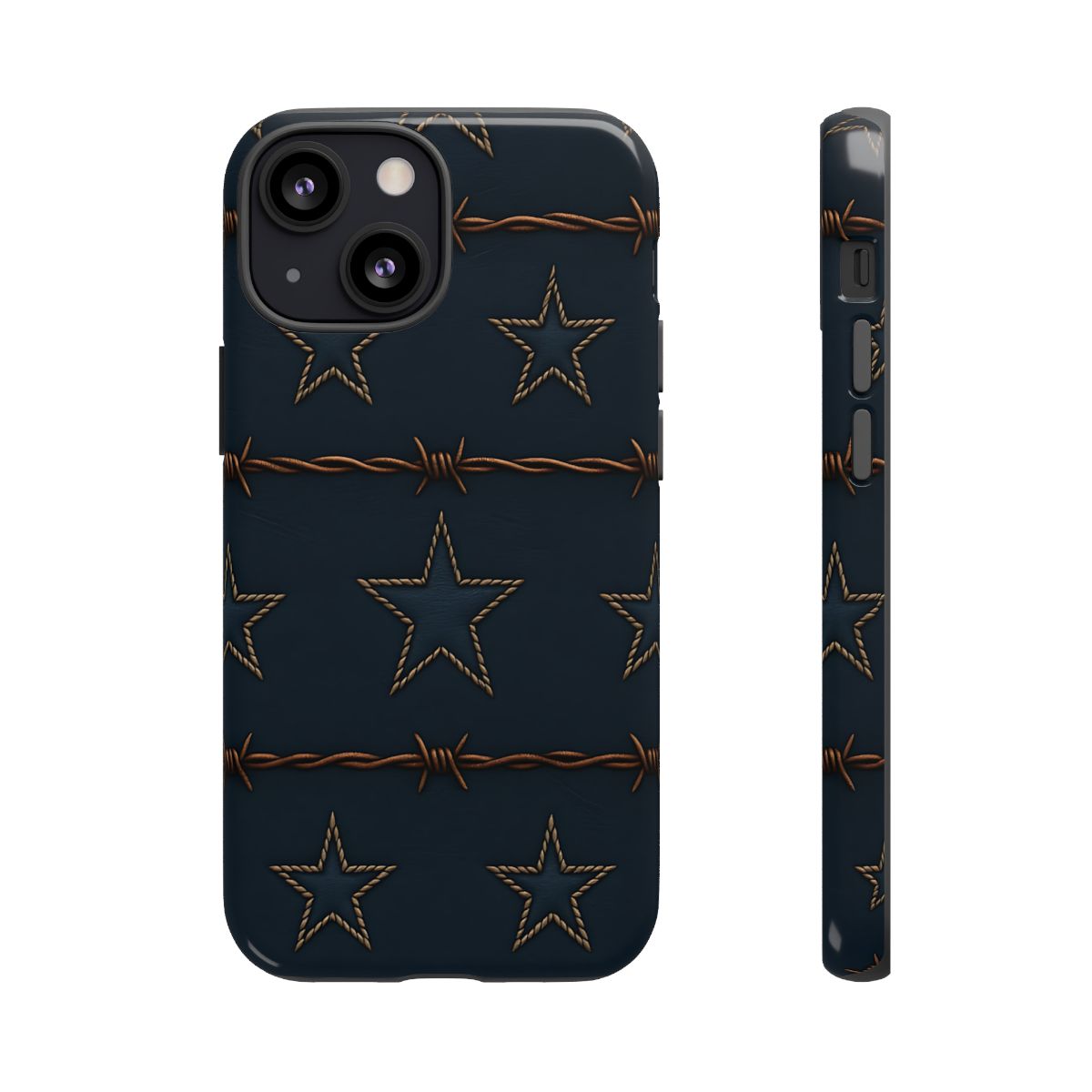 Navy Stars + Barbed Wire Tough Case