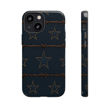 Navy Stars + Barbed Wire Tough Case