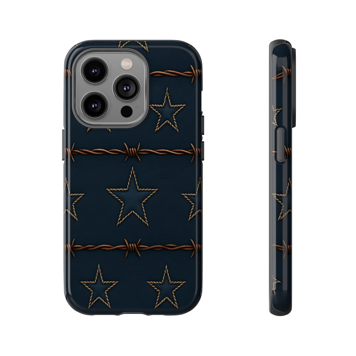 Navy Stars + Barbed Wire Tough Case