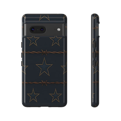 Navy Stars + Barbed Wire Tough Case
