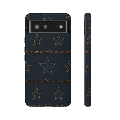 Navy Stars + Barbed Wire Tough Case