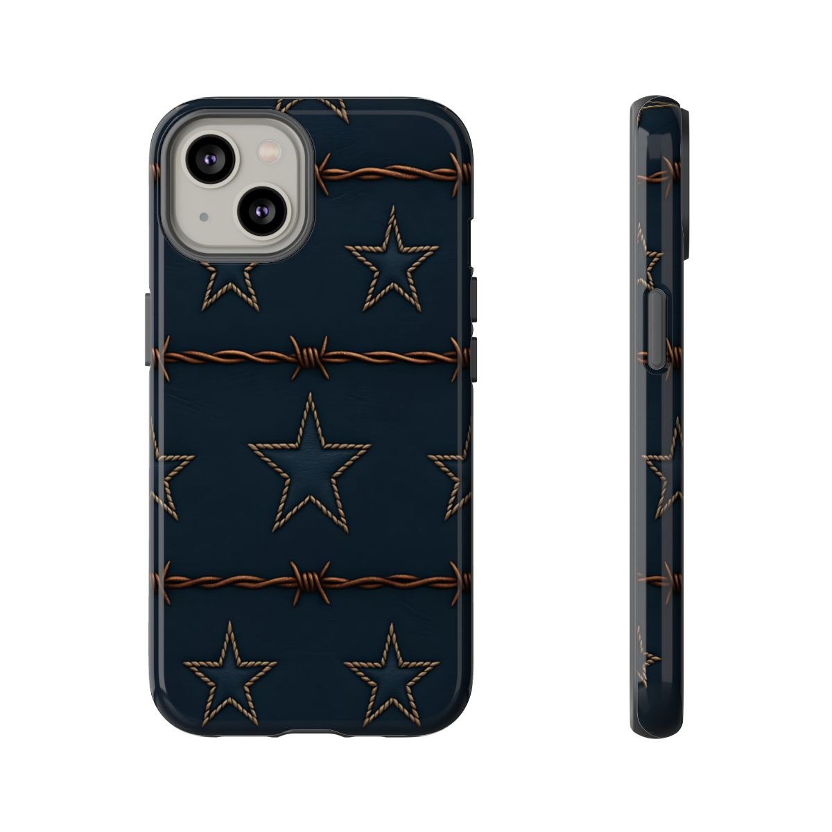 Navy Stars + Barbed Wire Tough Case