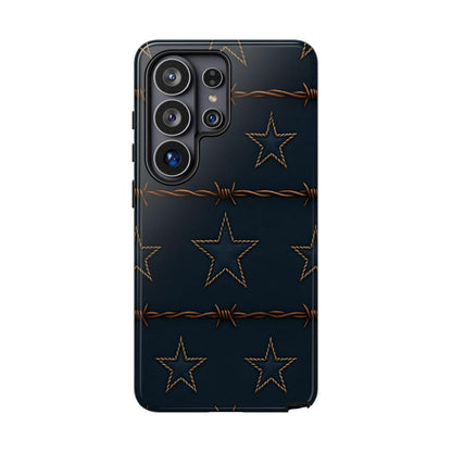 Navy Stars + Barbed Wire Tough Case