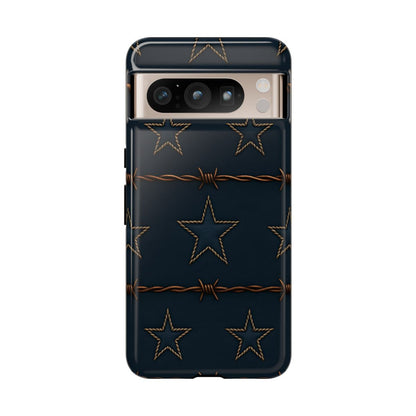 Navy Stars + Barbed Wire Tough Case