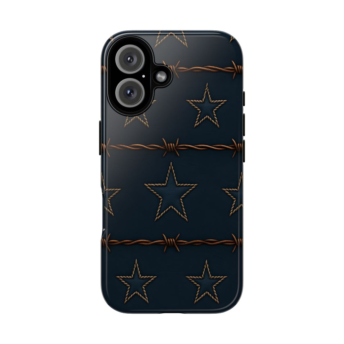 Navy Stars + Barbed Wire Tough Case