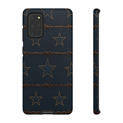 Navy Stars + Barbed Wire Tough Case