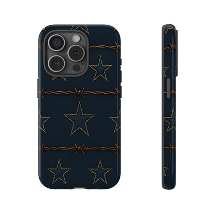 Navy Stars + Barbed Wire Tough Case