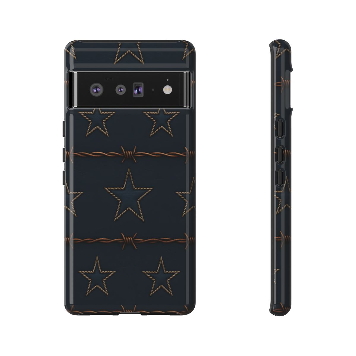 Navy Stars + Barbed Wire Tough Case