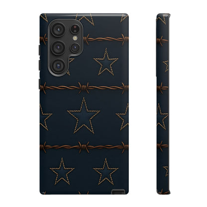Navy Stars + Barbed Wire Tough Case