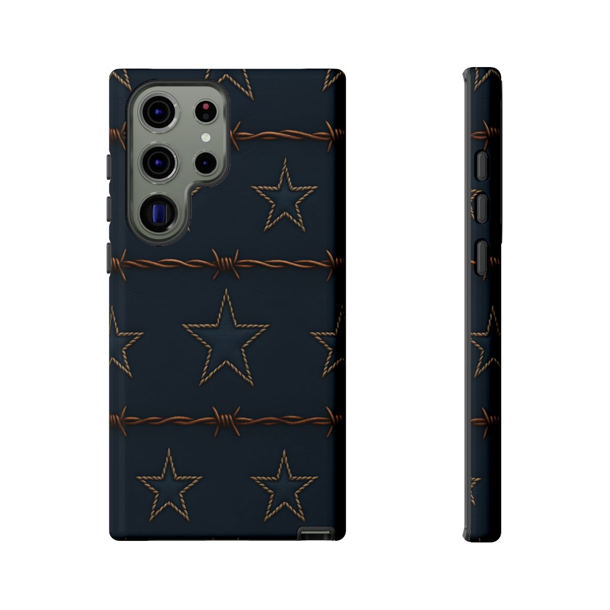 Navy Stars + Barbed Wire Tough Case