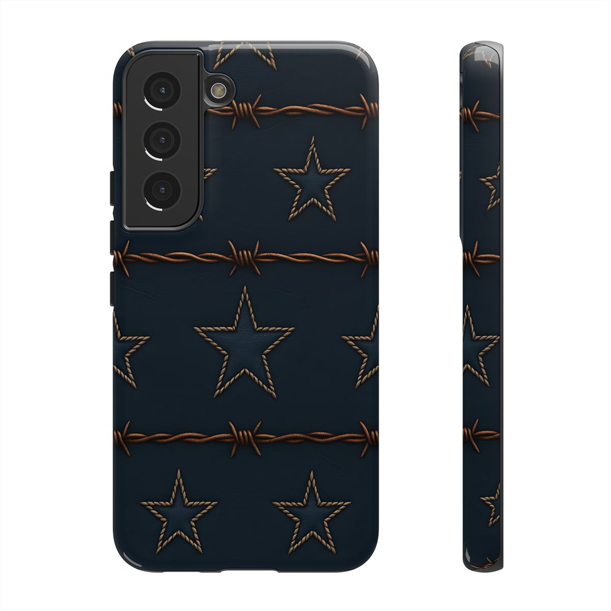 Navy Stars + Barbed Wire Tough Case