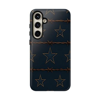 Navy Stars + Barbed Wire Tough Case