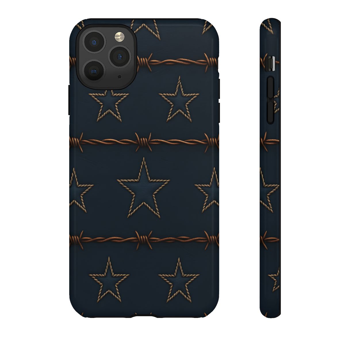 Navy Stars + Barbed Wire Tough Case