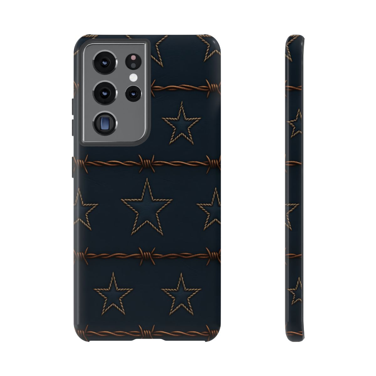 Navy Stars + Barbed Wire Tough Case