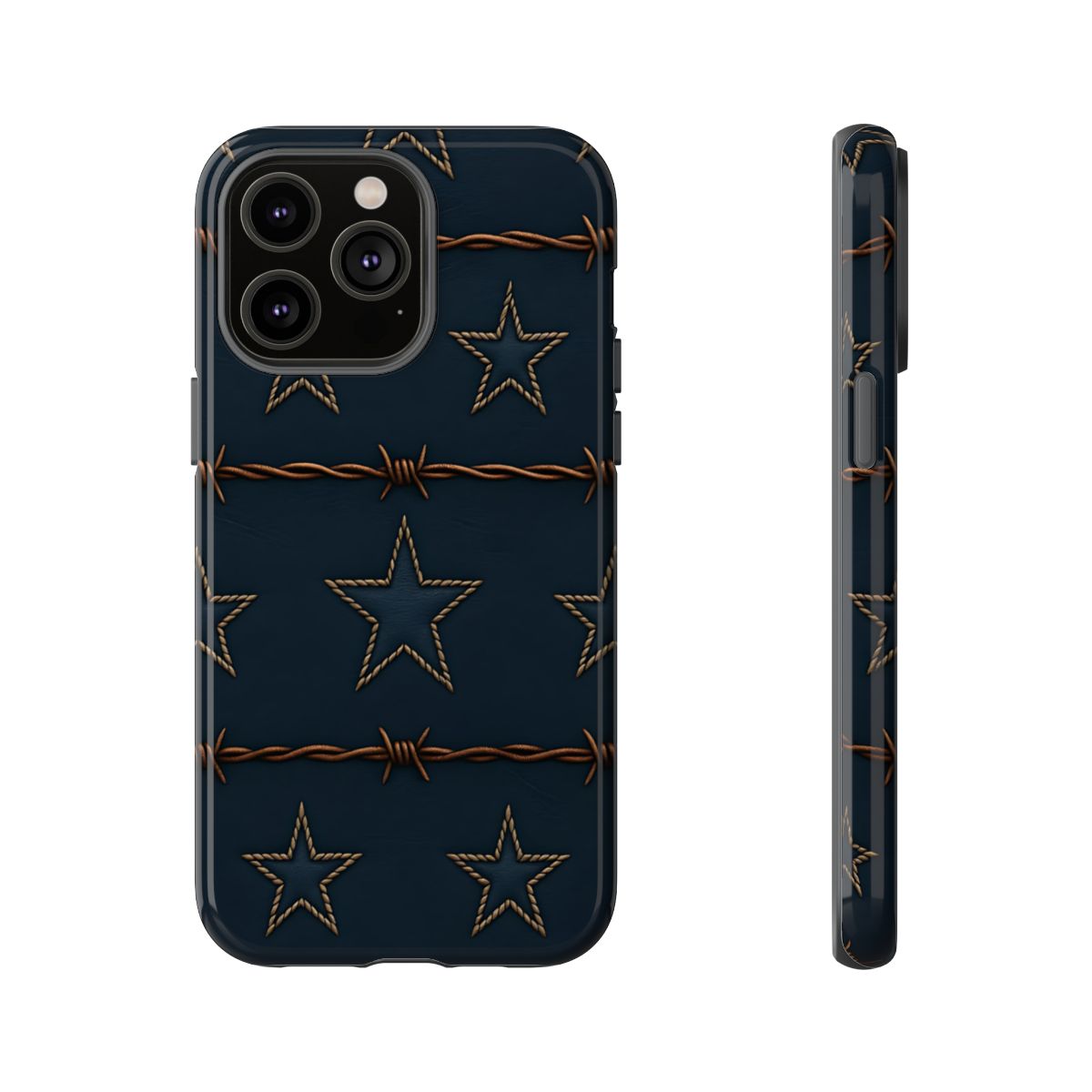 Navy Stars + Barbed Wire Tough Case