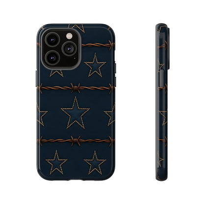 Navy Stars + Barbed Wire Tough Case